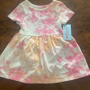 Cat & Jack Pink and Orange Patterned Dress